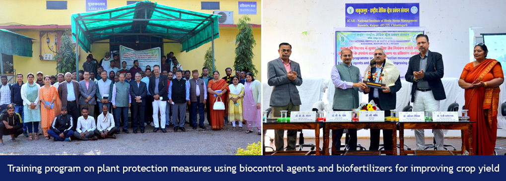 Training program on plant protection measures using biocontrol agents and biofertilizers for improving crop yield