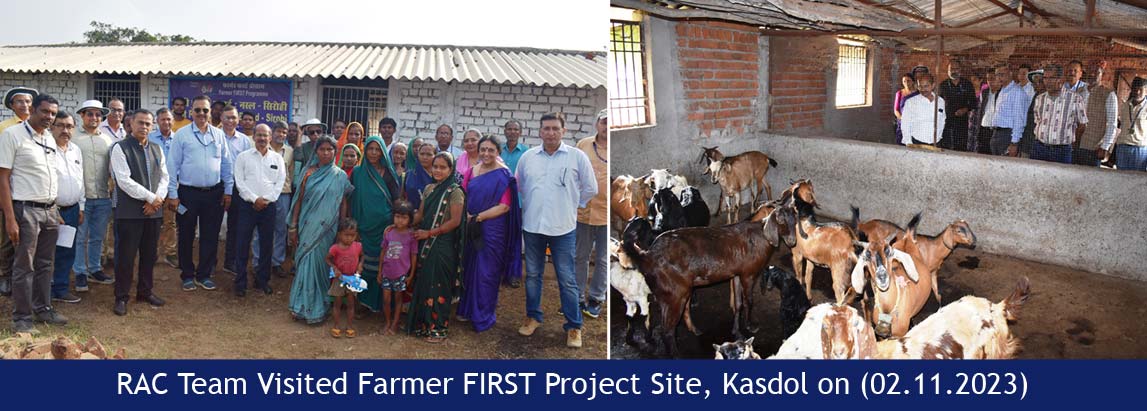 RAC Team Visited Farmer FIRST Project Site, Kasdol
